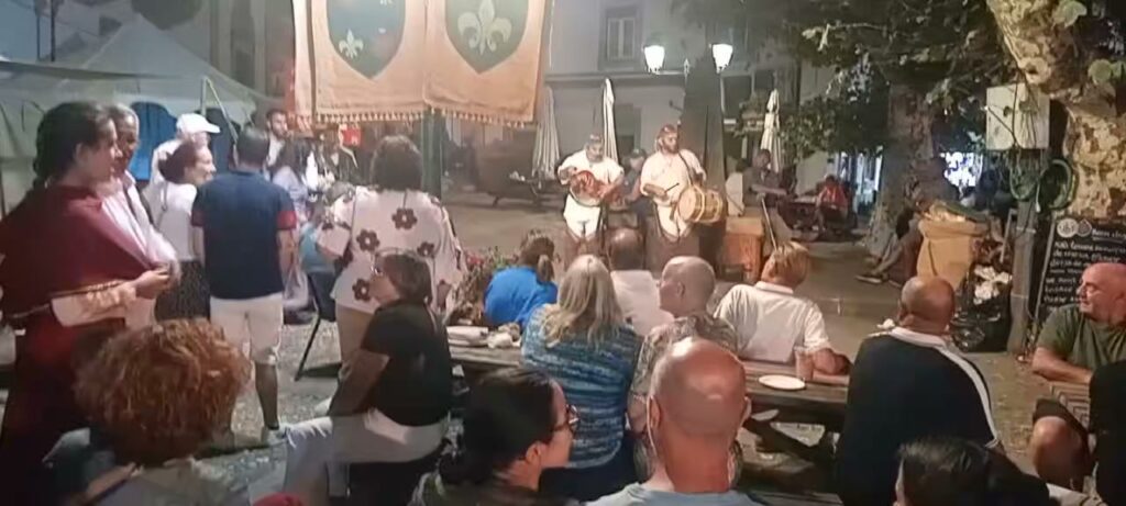 Feira Medieval em Coja, imagens de ontem à noitr